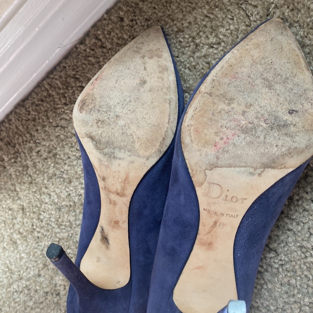Christian Dior suede blue pumps - Picture 11 of 12